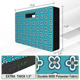 FREEKYROCK Extra Thick Kneeling Pad — Heavy Duty, Extra Large Foam Kneeler Mat for Gardening,Bathing Baby, Workout Supplies,Water & Dirt Resistant, Lightweight, Lake Blue Teal
