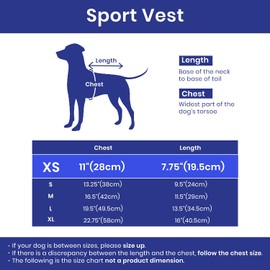 Gooby Sports Vest Dog Jacket - Reflective Dog Vest with D Ring Leash - Warm Fleece Lined Small Dog Sweater, Hook and Loop Closure - Dog Clothes for Small Dogs Boy or Girl for Indoor and Outdoor Use