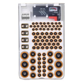 Patravious Battery Organizer Storage Box with Tester, Clear Lid Battery Organizer Storage Case, Holder Battery Carrying Case（Batteries are Not Included）