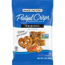 Snack Factory Pretzel Crisps, Original, On-the-Go Bag, 3 Oz