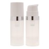 2Pcs 100ml/3.3oz Empty Refillable Clear Plastic Airless Lotion Pump Bottles