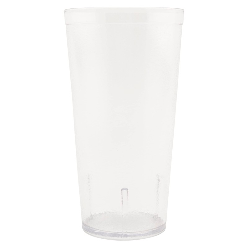 G.E.T. 6632-1-CL-EC Vasos de plástico resistentes para restaurante, 32 onzas,
