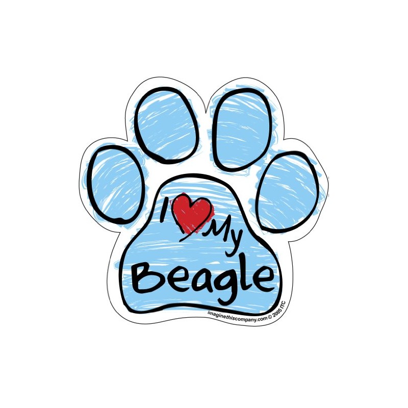 Imagine This Company Scribble Paw Shaped Pet Magnet; Removable Magnets