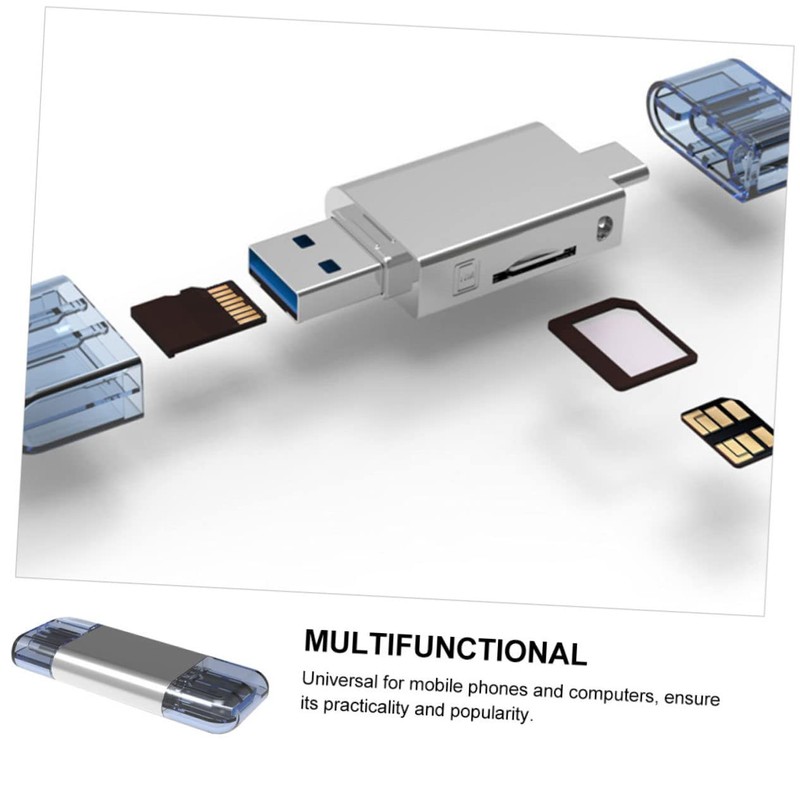 KICHOUSE USB c to Card Reader Multi-Format Card Reader for
