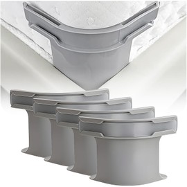 4 Piezas Clips De Sujeción De Sábanas - Sujetador de Sábanas de Cama Antideslizante Extraíble, Sujeta Sábana Bajera y Previene Deslizamiento/Sábanas Sueltas. Ideal para Organizar la Cama (gris)