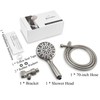 Couradric Handheld Shower Head, 6 Spray Setting High Pressure Shower