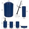 CERBIOR Bathroom Accessories Set 6 Piece Bath Ensemble Includes Soap