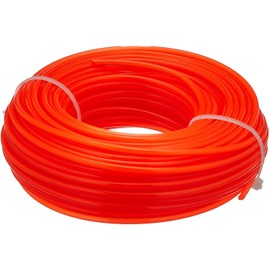 CON:P Trimmerfaden 2,4 mm x 25 m - Ersatz-Faden für Rasentrimmer-Spulen - Runder Querschnitt - rot / Mähfaden / Trimmerschnur für Motorsense / CMB322425