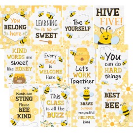 Teacher Created Resources Buzzing Bees Positive Sayings Educational Poster Pack (TCR6914)
