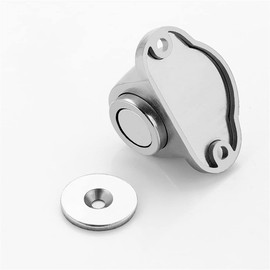 TaleeMall Magnetic Door Stop - Compact Metal Door Stopper Magnet Stainless Steel, style1-magnetic
