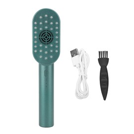 Electric Scalp Massage Brush Frequency Vibration Reduce Dandruff Promote Growth Hair Scalp Massage Comb Green
