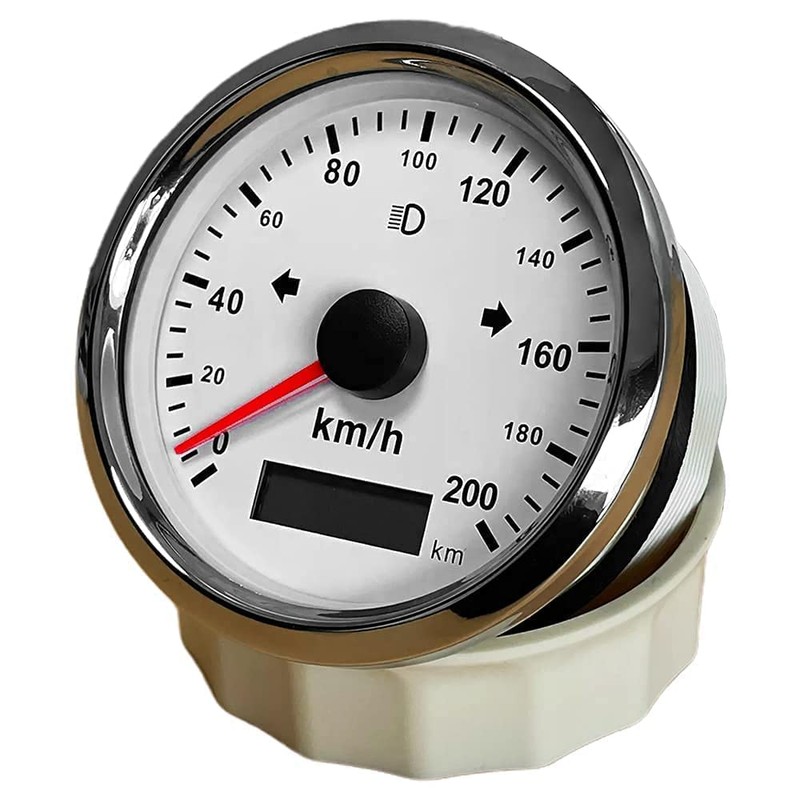 ELING Car Motorcycle GPS Speedometer Kit Odometer 0-200km/h Mileage 85mm