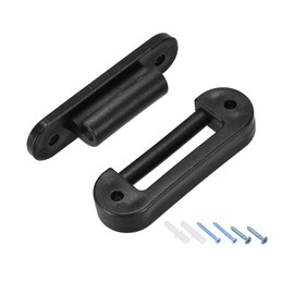 uxcell Detachable Picture Hangers, 59mm Invisible Hinge with Screws for Frame Hanging, 4 Sets (Black)