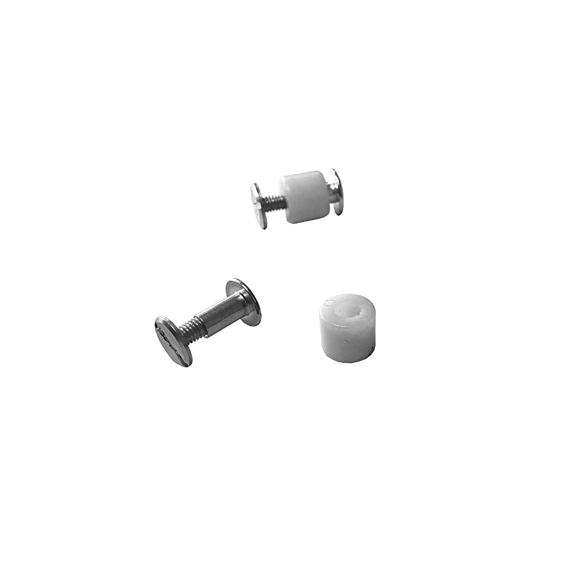 Shower Door Roller Bracket Pin with Nylon Bushing for 3/8"