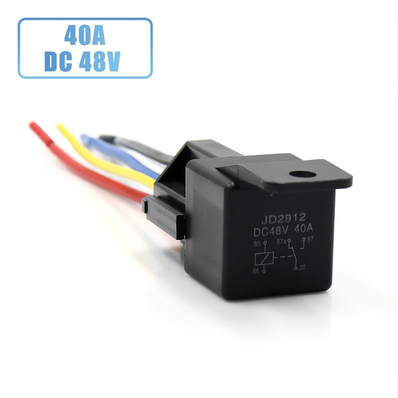 sourcing map 3 pieces DC 48V 40A SPDT car relay