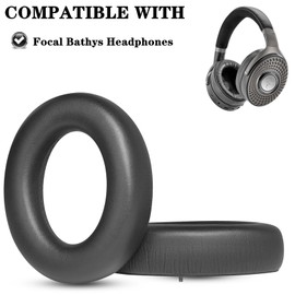 YunYiYi Ear Pads Cushions Replacement Pad Compatible with Focal Bathys High Fidelity Bluetooth Noise Cancelling Headphones Earpads Parts (Black PL)