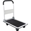 LEADALLWAY Foldable Push Cart Platform Cart 330lbs Capacity 4 Wheels
