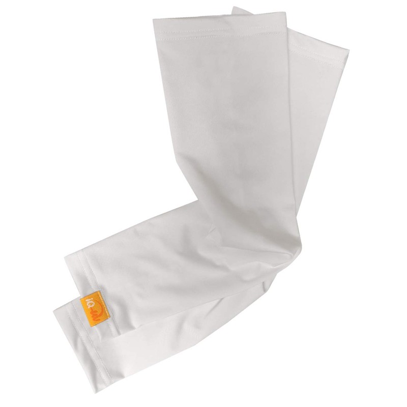 UV free unisex recycled arm sleeve, White