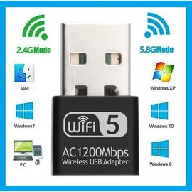 LinkStyle USB 3.0 1200Mbps Long Range AC1200 Dual Band 5GHz Wireless WiFi Adapter Antennas