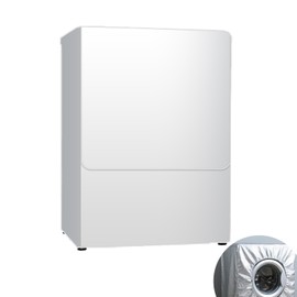 Annlpoy Washing Machine Cover Dustproof Front Loading Washing Machine for Front Loader, Dust and Waterproof, Protective Cover with Silver Edge, Large 60 x 65 x 90 cm, for Bathroom, Kitchen and Balcony
