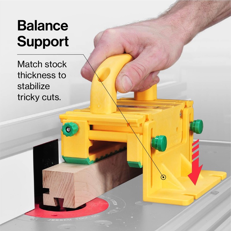 MICROJIG GRR-RIPPER GR-100 3D Table Saw Pushblock, Yellow
