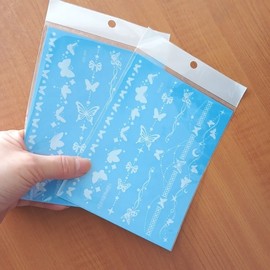 Butterfly Star Tattoo Face Body Henna Star Chain Decal 5ea