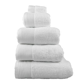 Homescapes White Supreme Luxury Face Cloth/Flannel 700 GSM Combed 100% Egyptian Cotton Towel, 30 x 30 cm (12 x 12)