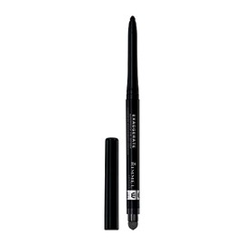 Rimmel Exaggerate Eye Definer, Noir, 1 Count, Waterproof Long Lasting Easy Twist Up Self-Sharpening Eye Color Pencil