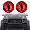 Tecledsn 2PCS Beast Eyes Decals, 3D Stereo Eyes Headlight Decal