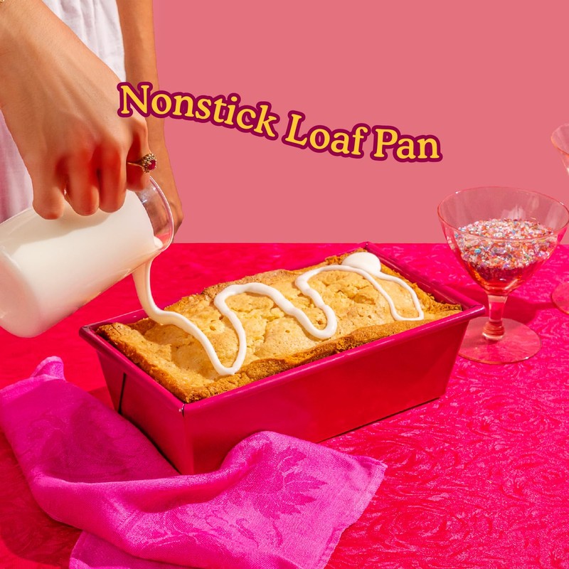 Great Jones Breadwinner (Raspberry) | Nonstick Loaf Pan for Bread,