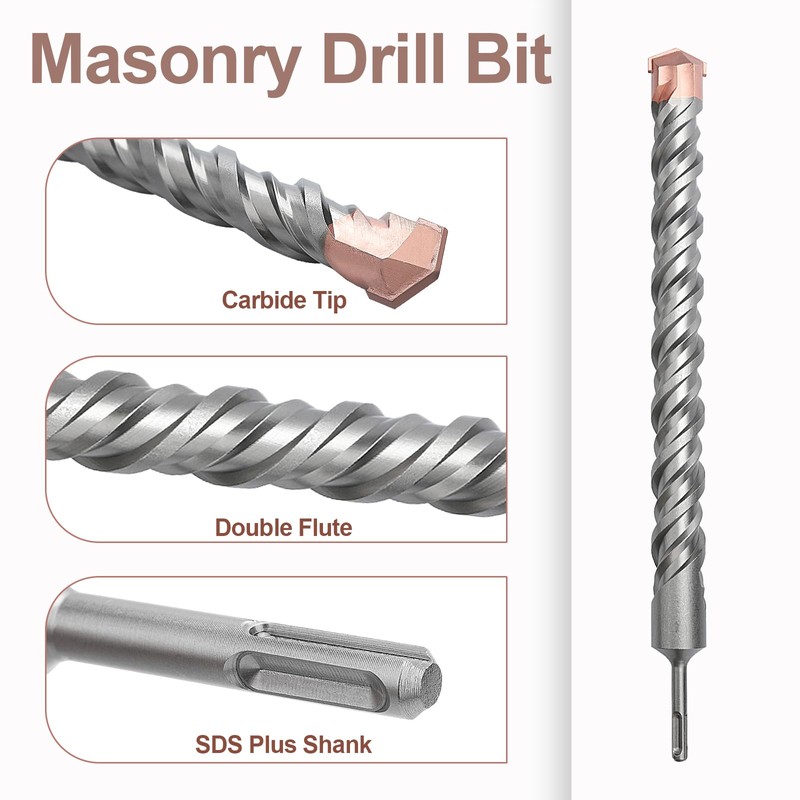 1-3/8 x 13.75 inch (35x350mm) SDS Plus Masonry Drill Bit,