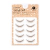 LASHIDOL Brown False Eyelashes, 5 Pairs Natural Eye Center, Thin