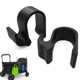 Recycled Brand Side Hooks for Wonderfold Wagon, Sturdy Hooks Accessories Compatible with Wonderfold Wagon W4, Perfect for Organized and Space-Saving Travel - 2 Pack