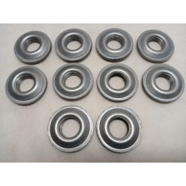 Unbranded 10-Pk Mild Steel 1/2" Weld-On / In Bung Flange 1/2" Fuel Tank Fitting - 1-3/4"OD