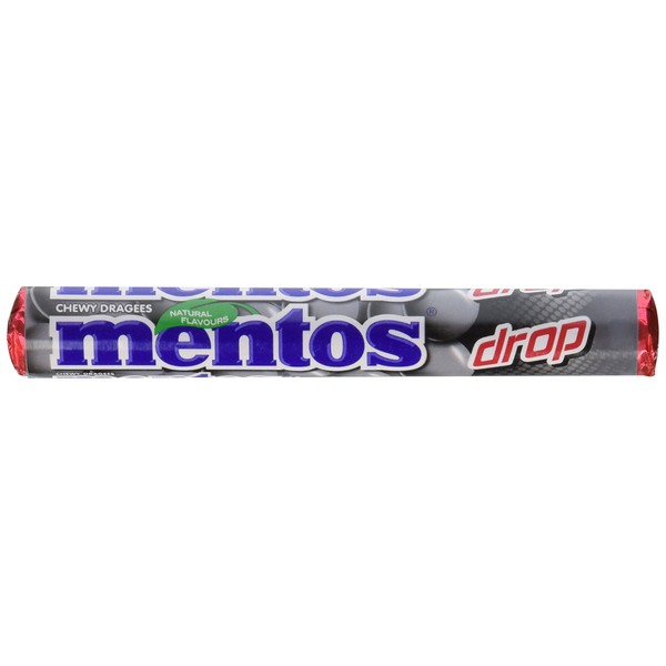 Mentos Licorice, 1.34 Oz Single Rolls (Pack of 10) - In a Box