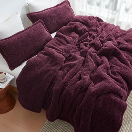 Byourbed Unfluffin Believable - Coma Inducer® Oversized Queen Comforter Set - Burgundy