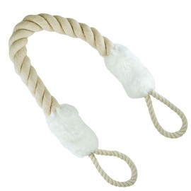 Selyse Door Cord Clamp Protection for Doors, Door Handle Stopper, Cotton Door Stopper for Children and Pets, Finger and Clamp Protection, 60 cm Safety Protection (White)