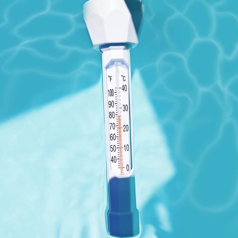 Water Temperature Thermometer Swimming Pool Thermometer with String Shatter Resistant
