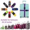 4-Pack Luggage Straps with Combination Lock | 79" Adjustable Suitcase