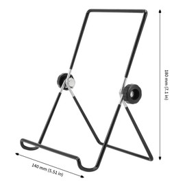 JAPCHET 14 Pack 5.5 x 7 Inches Adjustable Wire Display Easels, Foldable Picture Frame Stand, Iron Wire Display Holder for Kitchenware, Cookbook, Tablet, Displaying Photos,