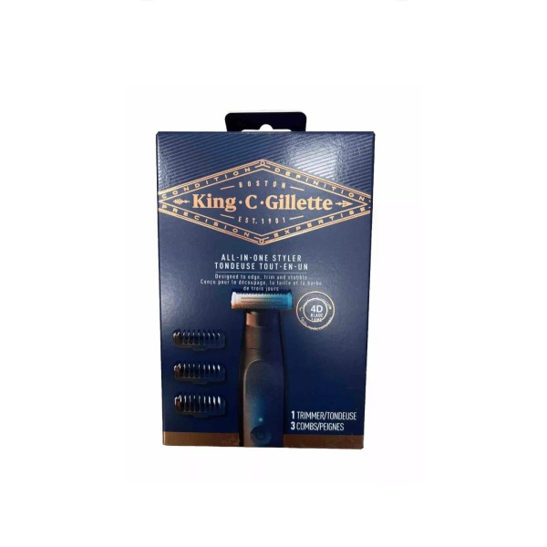 Gillette King C Style Master 1 Trimmer 3 Combs Set