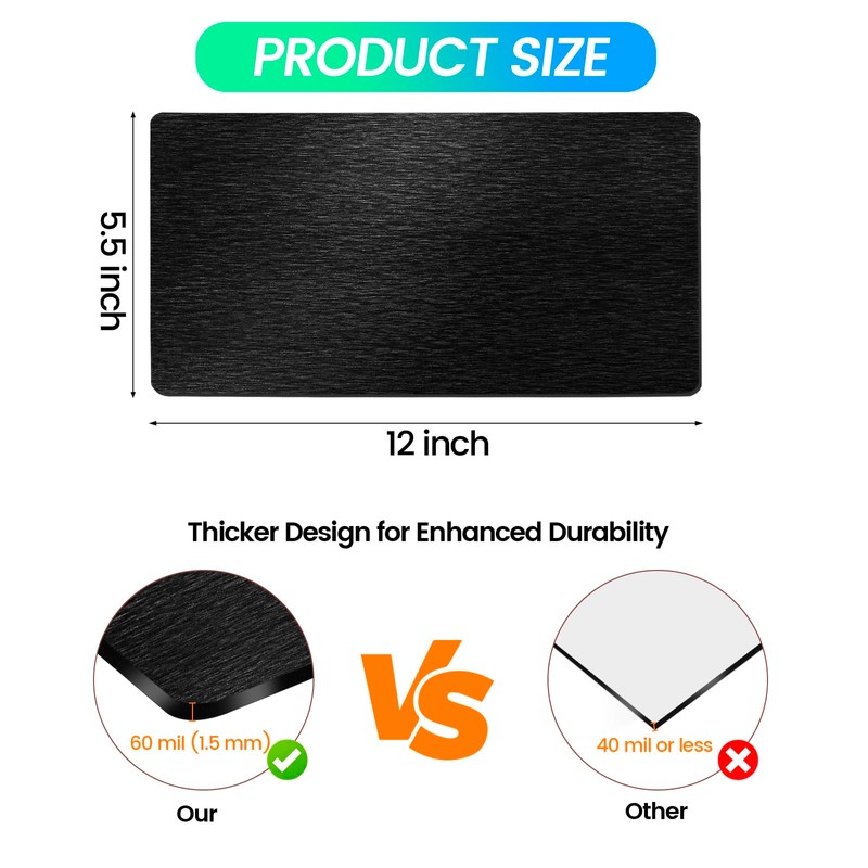 Seatern Magnetic Vent Covers, Extra Strong Magnets, Black 5.5" x