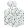Greenery Tissue Box Cover Square - Decorative Waterproof Leather Tissue