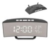 LED Digital Clock 3 Level Brightness Snooze USB Battery Powered