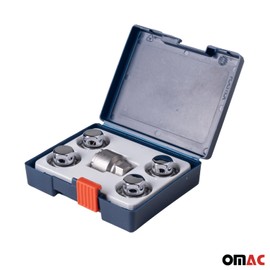 OMAC Wheel Lock Kit for GMC Canyon M14X1.5 Nut Chromed 4Locks & 1Key