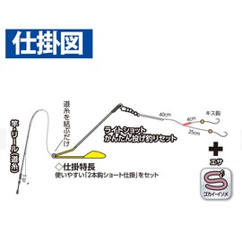 Hayabusa HA310 7-7 Easy Casting Fishing Set, Standing Scales, 2 Pieces