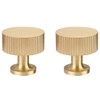 RZDEAL 2pcs Solid Brass Cabinet Knobs Pulls Cabinet Drawer Dresser