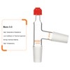 XCD Distilling Thermometer Adapter, 3-Way Glass Adapter with 24/40 Joints