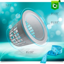 Cz Garden Supply 3 inch Net Cups Heavy Duty Pots Wide Rim Design - Orchids • Aquaponics • Aquaculture • Hydroponics Slotted Mesh for Kratky Wide Mouth Mason Jars