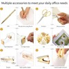 Office Supplies Set Desk Accessory Kit, Acrylic Stapler Set Staple
